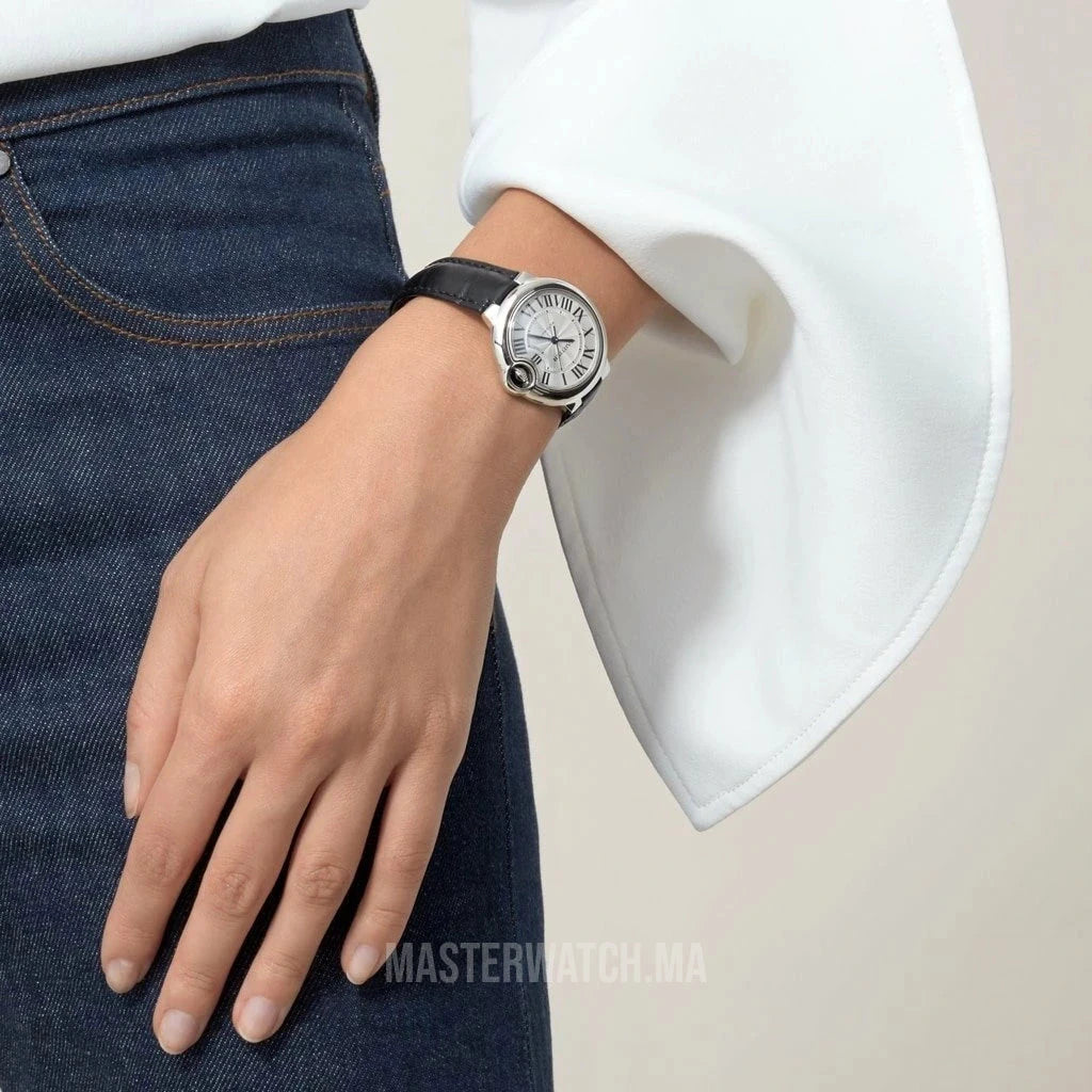 Montre Ballon Bleu de Cartier Silver Dial Pour Femme