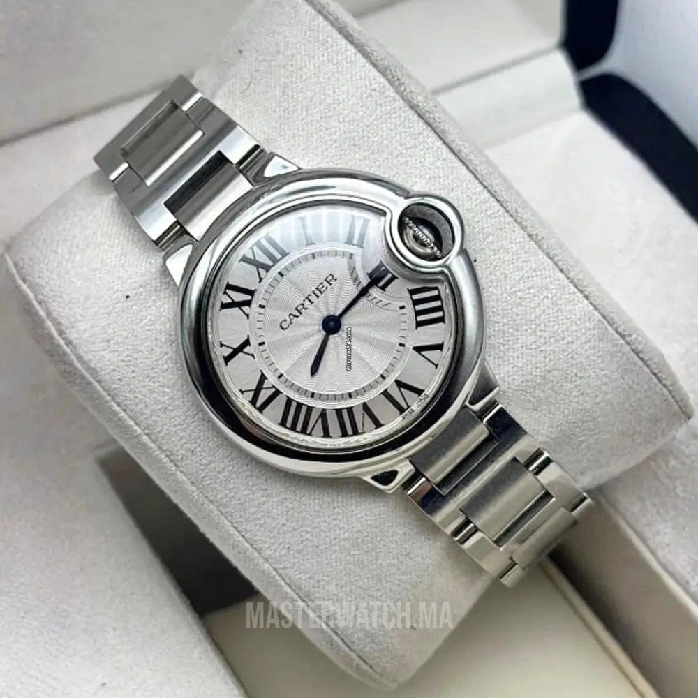 Montre Ballon Bleu de Cartier Silver Pour Femme
