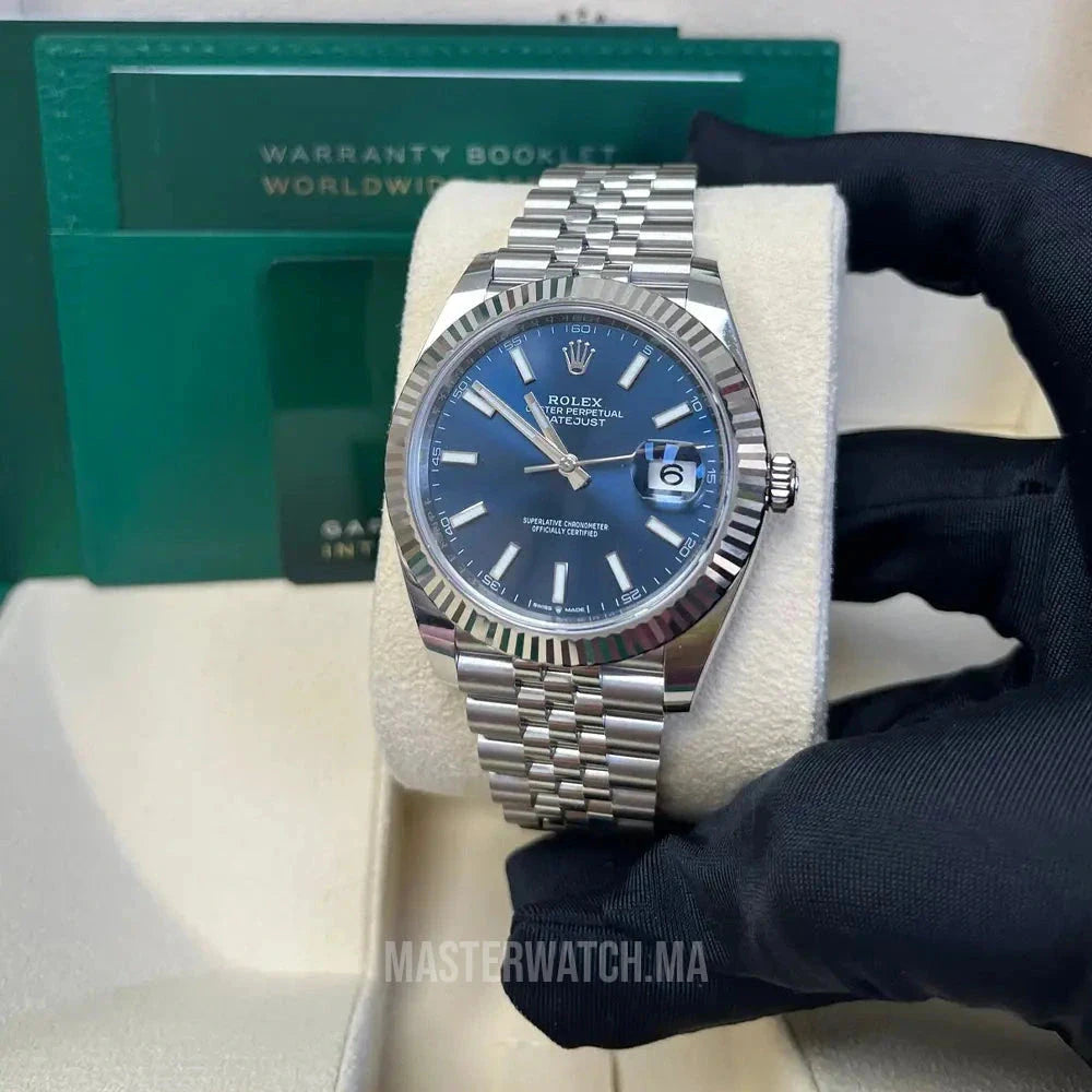 Datejust - 41mm Blue Dial Jubilee