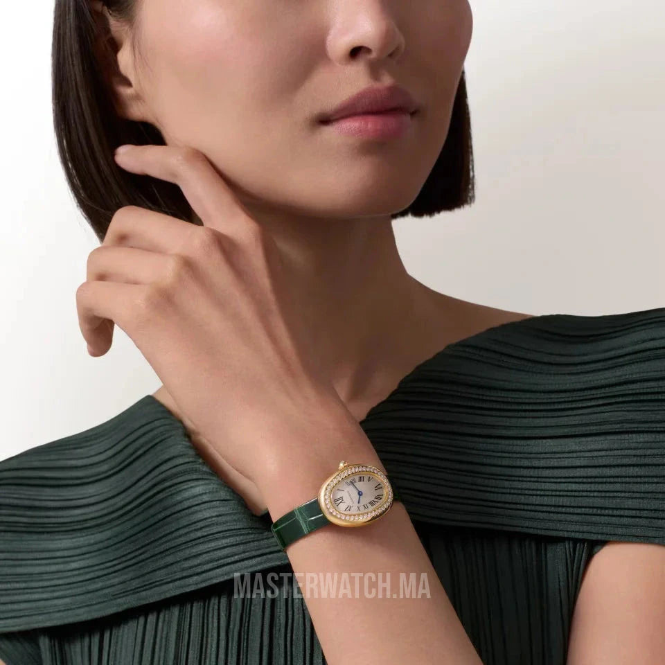 Montre Cartier Baignoire Green Pour Femme