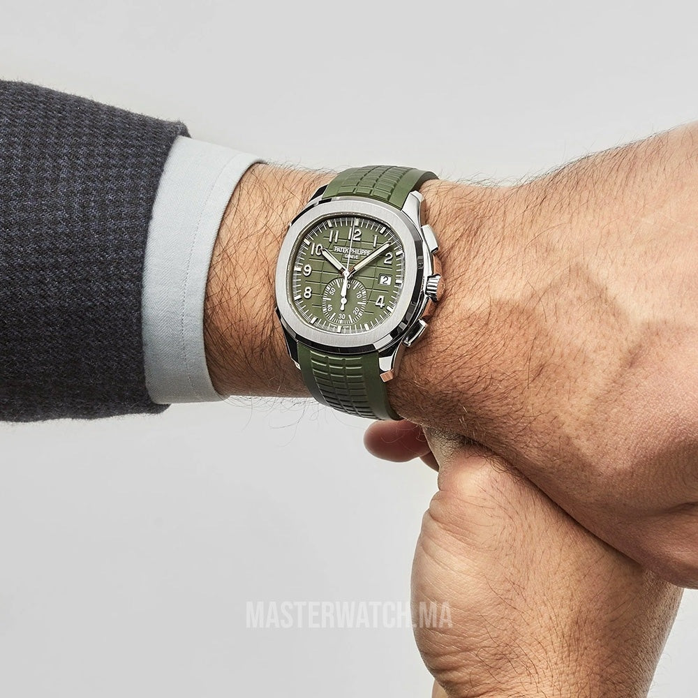 PP Aquanaut Chronograph Khaki Green Dial