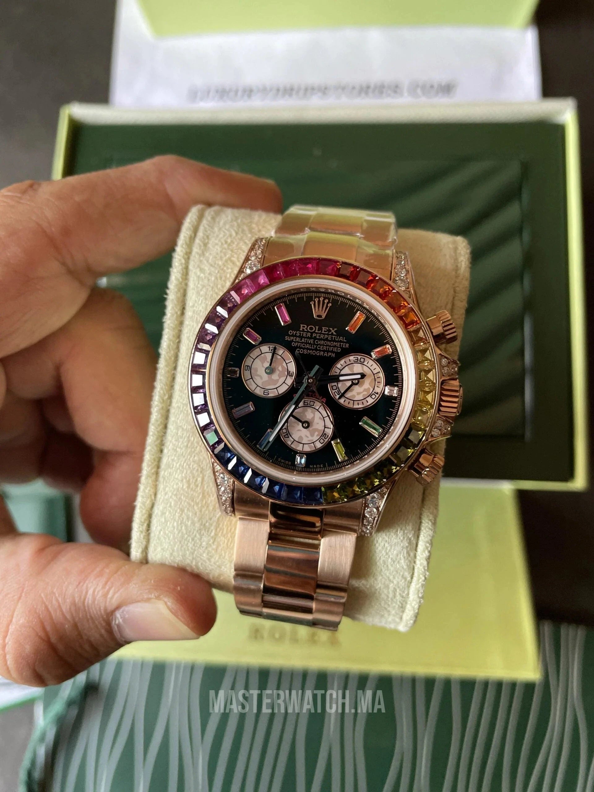 Daytona Rainbow Rose Gold 40mm