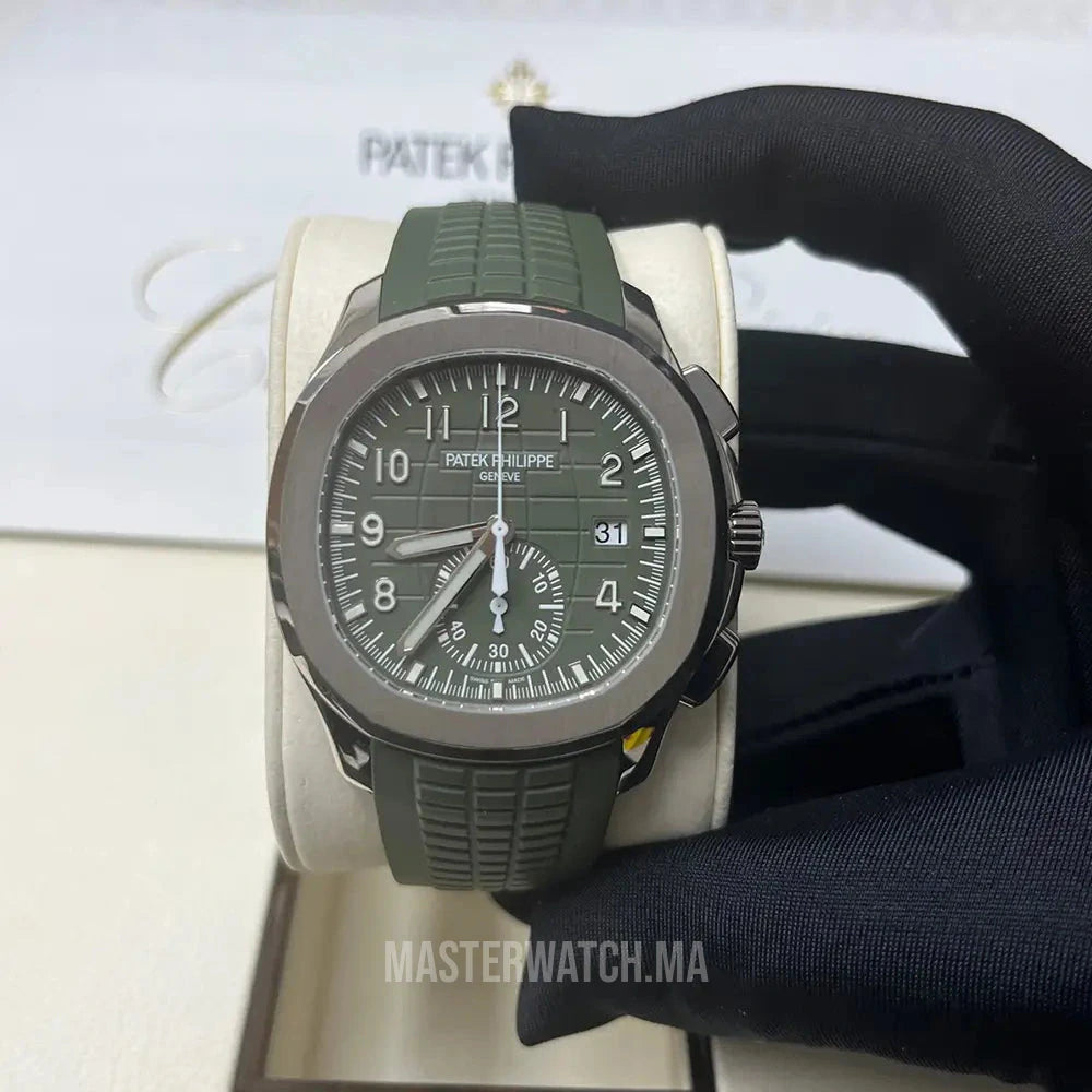 PP Aquanaut Chronograph Khaki Green Dial