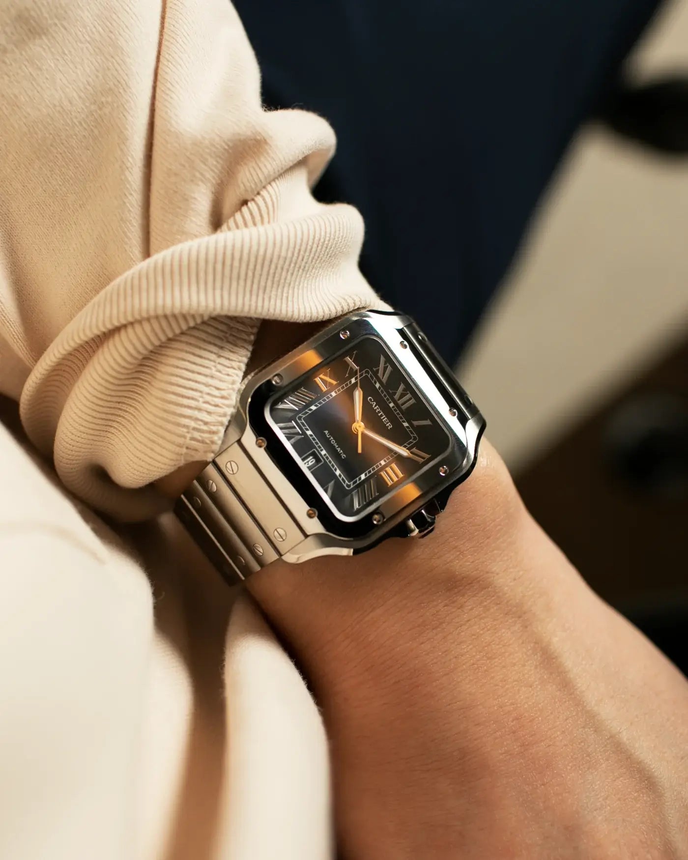 SANTOS-GRIS/BLEU 40mm